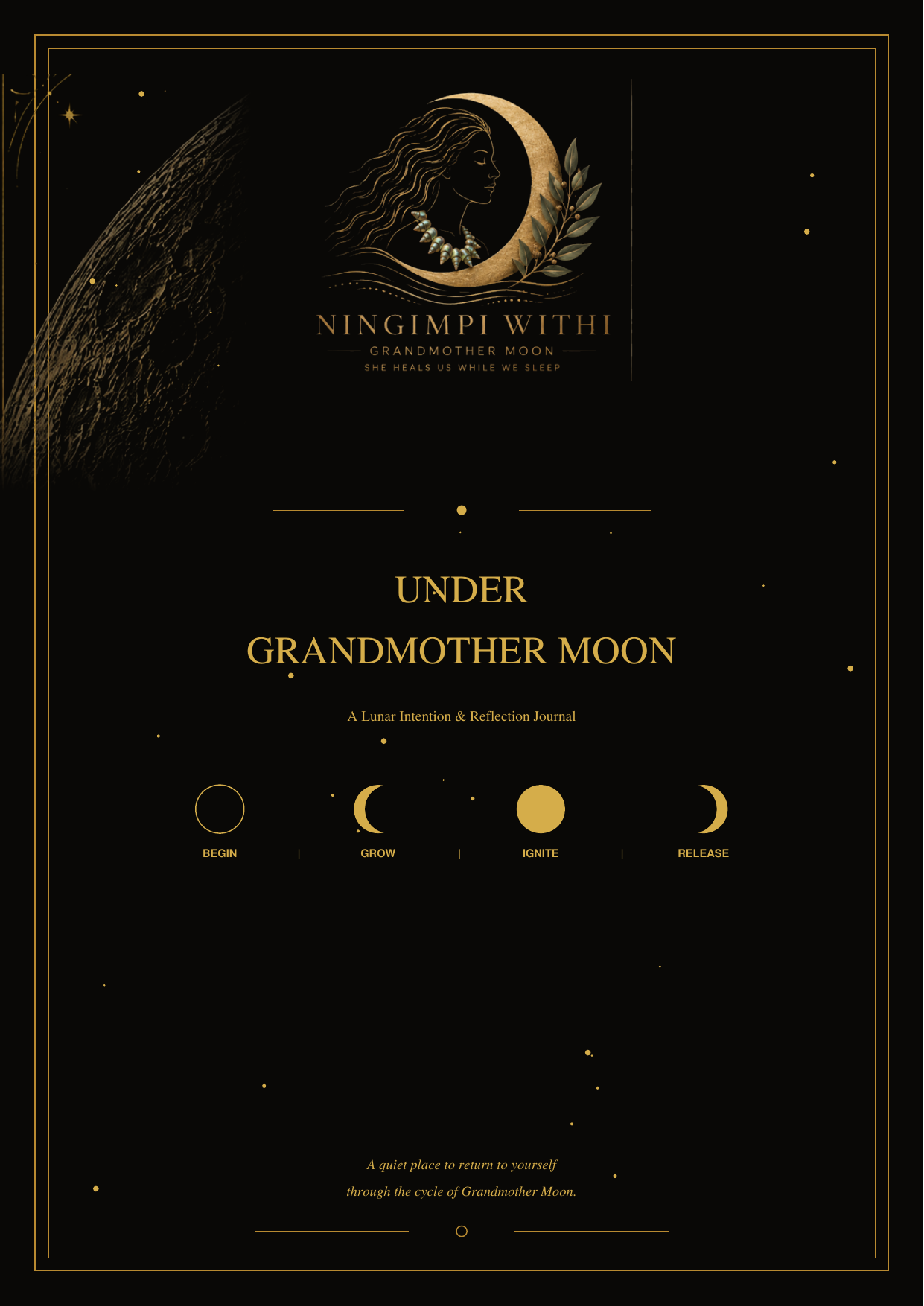 Under Grandmother Moon — 2027 Lunar Intention & Reflection Journal.